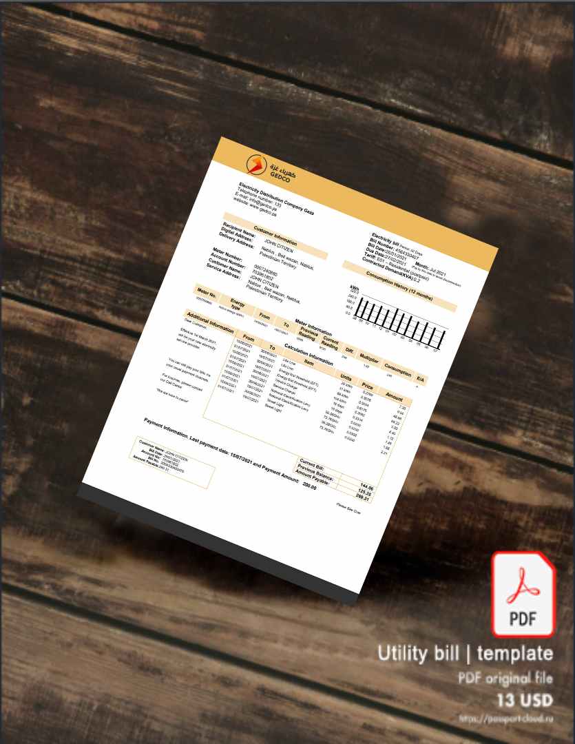 Utility bill | Albanian Power | Albania